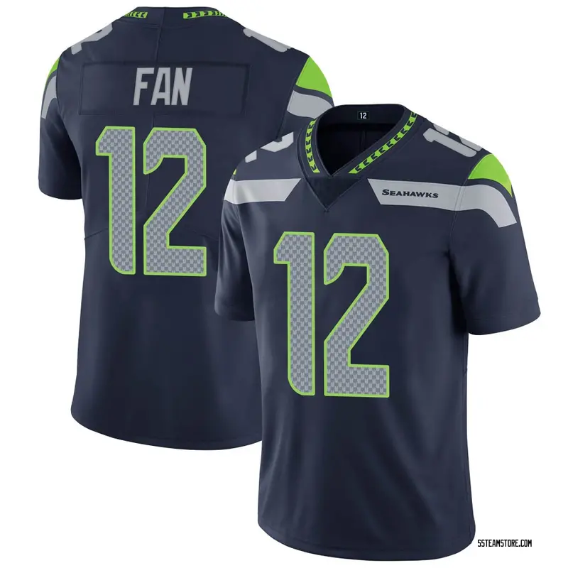 Men's 12th Fan Seattle Seahawks 100th Vapor Jersey - Navy Limited