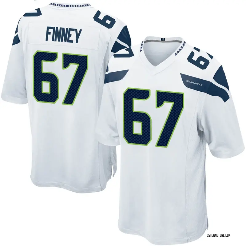 Men's B.J. Finney Seattle Seahawks Jersey - White Game