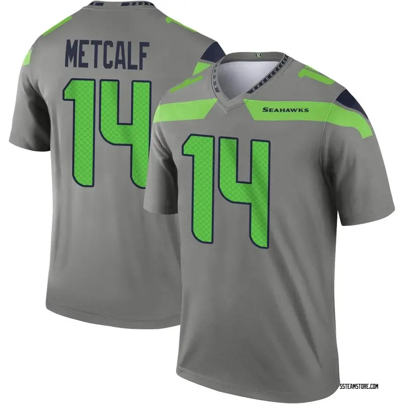 Nike Men's Seattle Seahawks DK Metcalf #14 Navy Game Jersey