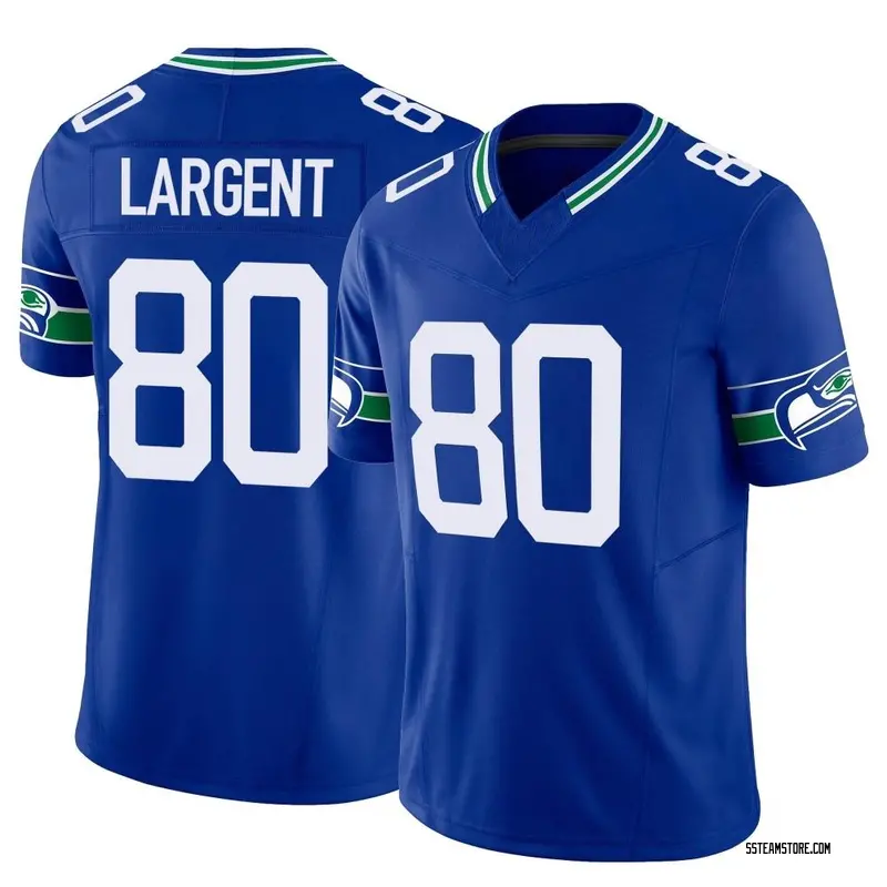 Men's Limited Seattle Seahawks NO.80 Steve Largent Color Rush Neon Jersey -  Green