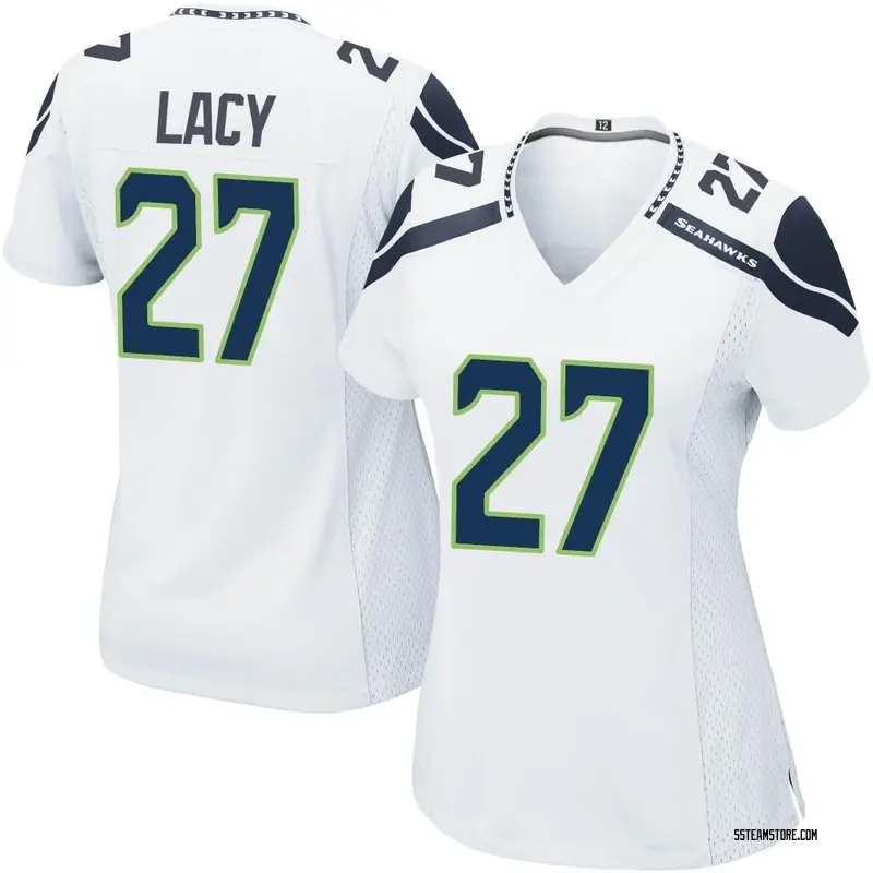 Men's Nike Eddie Lacy Navy Seattle Seahawks Game Jersey