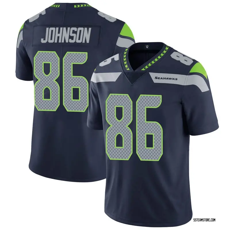 Youth Justin Johnson Seattle Seahawks 100th Vapor Jersey - Navy Limited